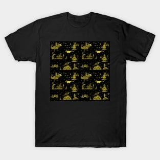 Pirate Skeletons and Dinosaurs T-Shirt